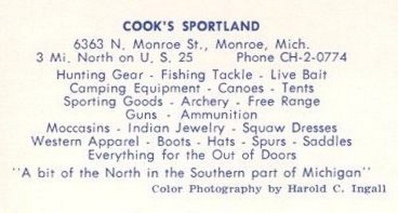 Cooks Sportland - Vintage Postcard
